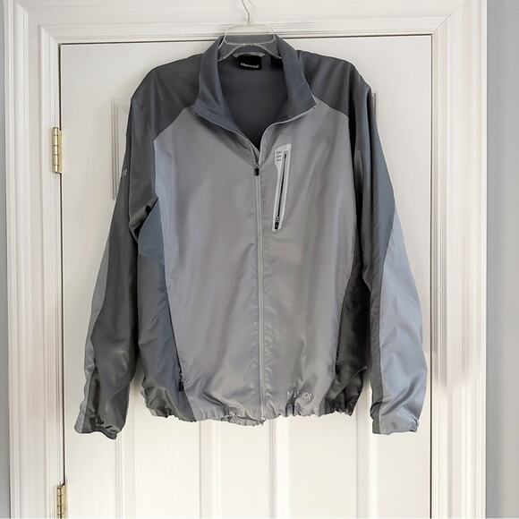 Marmot Windbreaker Rain Jacket Outdoor Lightweight Full Zip Mens Medium - Picture 14 of 14